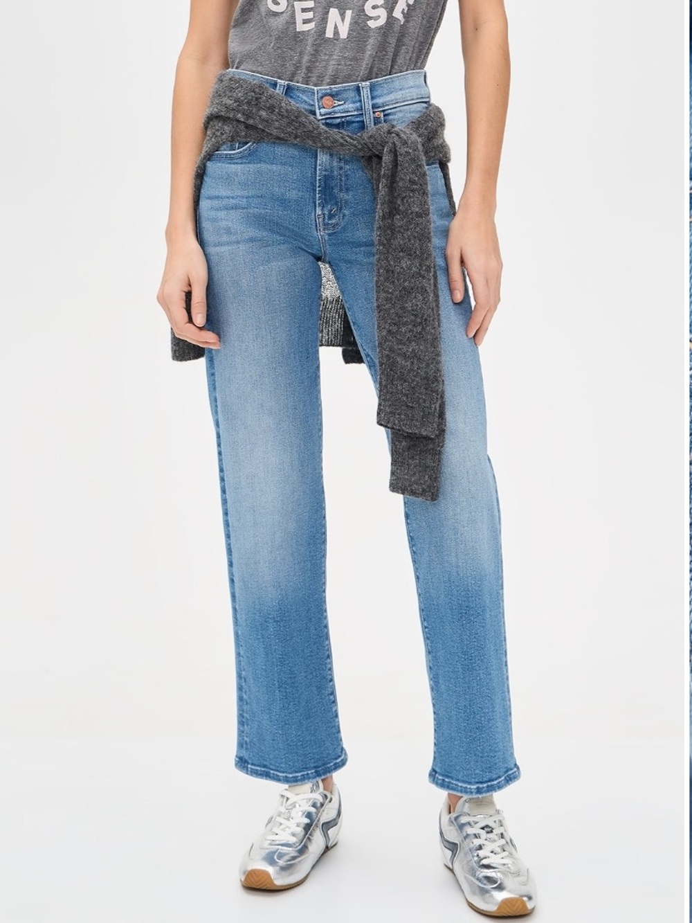 MOTHER Mid Rise Rambler Zip Ankle Jeans Ball’s In Your Court